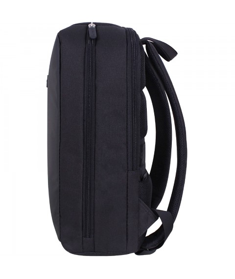 Рюкзак для ноутбука Bagland Joseph чорний/шкірзам (0012766)