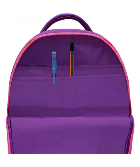 School backpack Bagland Butterfly 21 l. purple 1154 (0056566)
