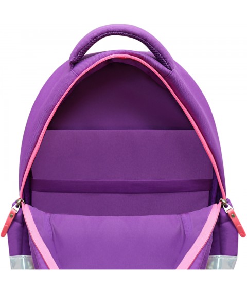 School backpack Bagland Butterfly 21 l. purple 1154 (0056566)