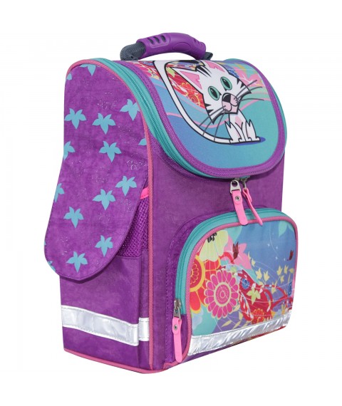Backpack school frame with flashlights Bagland Success 12 l. purple 502 (00551703)