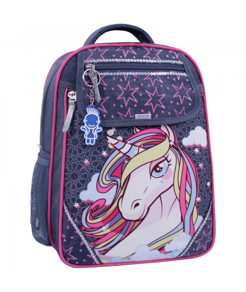 School backpack Bagland Excellent 20 l. 321 gray 511 (0058070)