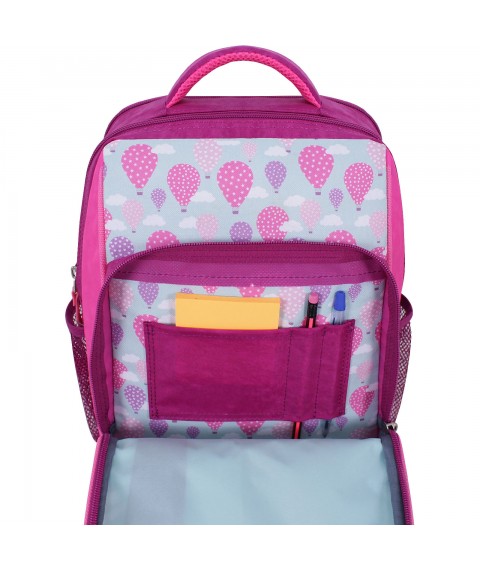 School backpack Bagland Schoolboy 8 l. crimson 880 (0012870)