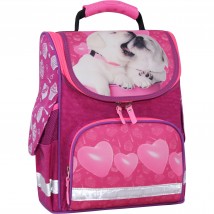 Frame school backpack with Bagland flashlights Success 12 liters. raspberry 593 (00551703)