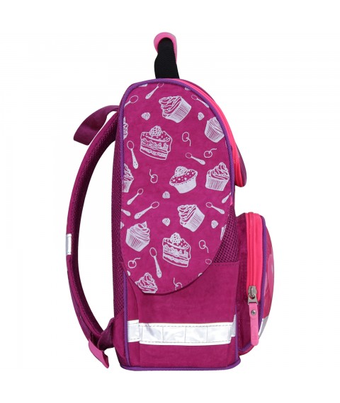 Backpack school frame with flashlights Bagland Success 12 l. raspberry 593 (00551703)