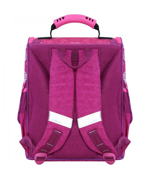 Рюкзак школьный каркасный с фонариками Bagland Успех 12 л. малиновый 593 (00551703)