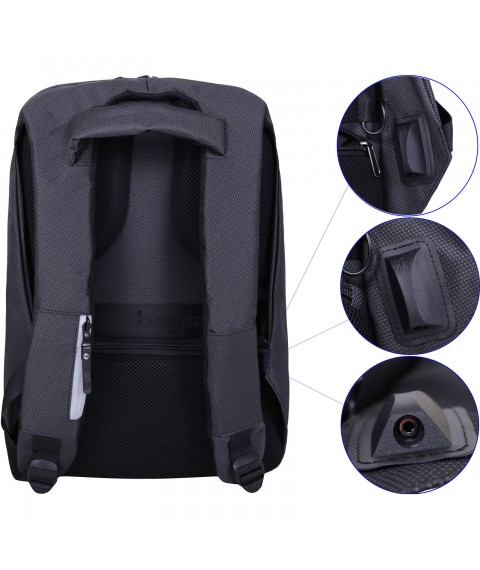 Backpack for a laptop Bagland Advantage 23 l. Black (00135169)