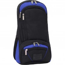 Рюкзак для ноутбука Bagland Granite 23 л. чорний/електрик (0012066)