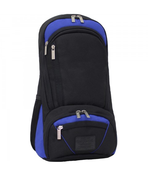 Backpack for a laptop Bagland Granite 23 l. black/electric (0012066)