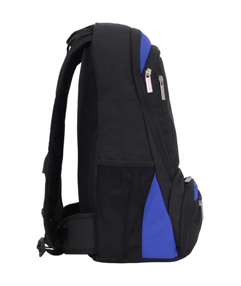 Backpack for a laptop Bagland Granite 23 l. black/electric (0012066)