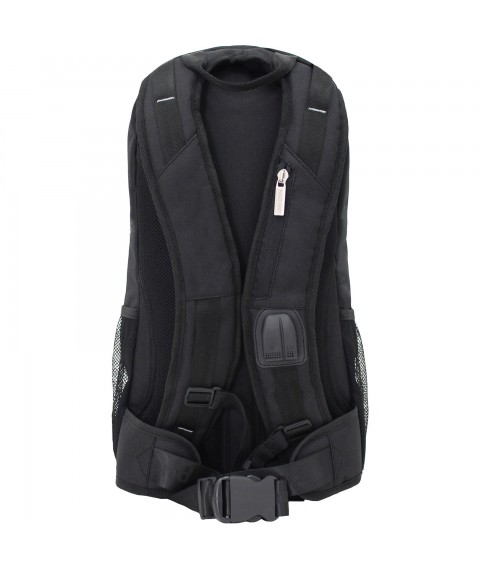 Backpack for a laptop Bagland Granite 23 l. black/electric (0012066)