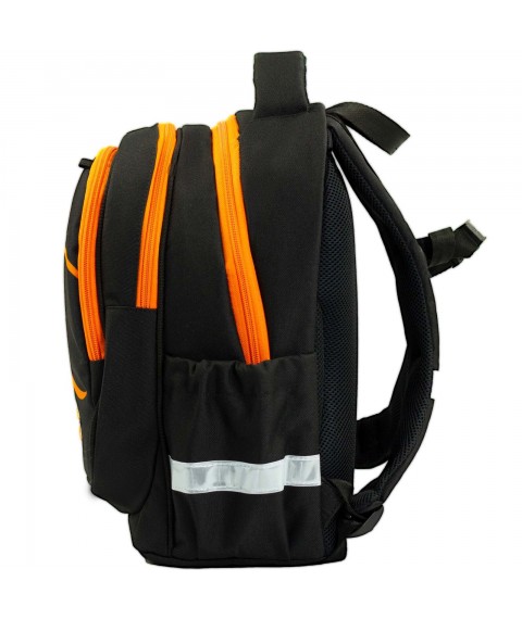 School backpack Bagland Butterfly 21 l. black 1135 (0056566)
