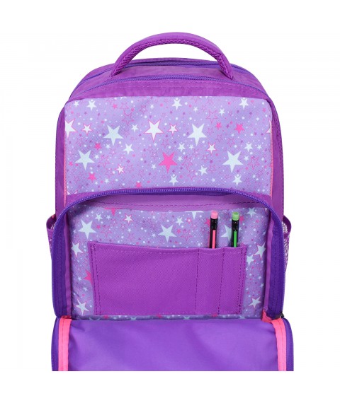 School backpack Bagland Schoolboy 8 l. purple 678 (0012870)