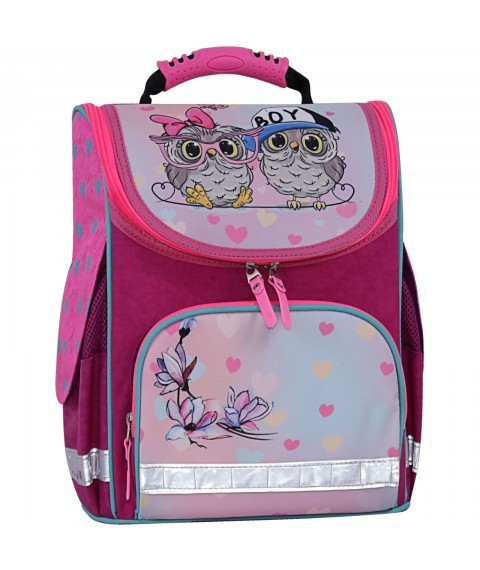 Backpack school frame with flashlights Bagland Success 12 l. raspberry 515 (00551703)