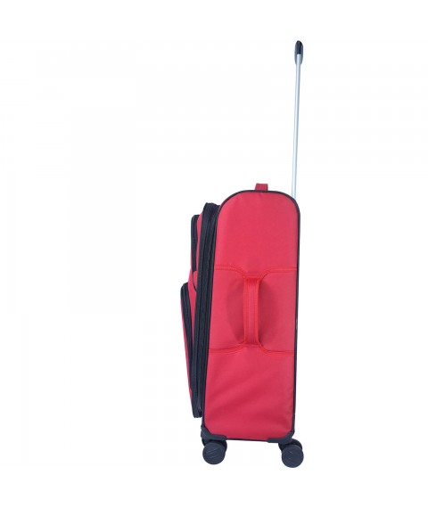 Bagland Valencia medium suitcase 63 l. red (003796624)