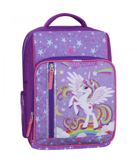 School backpack Bagland Schoolboy 8 l. purple 674 (0012870)