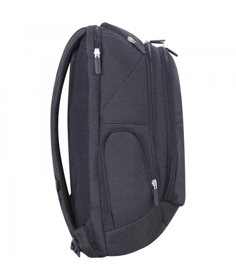 Backpack for a laptop Bagland Tibo 23 l. Black/leatherette (0019066)
