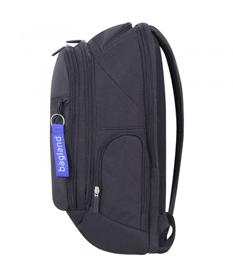 Backpack for a laptop Bagland Tibo 23 l. Black/leatherette (0019066)