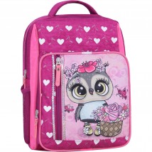 School backpack Bagland Schoolboy 8 l. raspberry 688 (0012870)