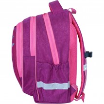 School backpack Bagland Butterfly 21 l. crimson 1021 (0056570)