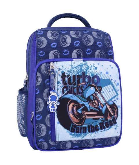 School backpack Bagland Schoolboy 8 l. blue 551 (0012870)