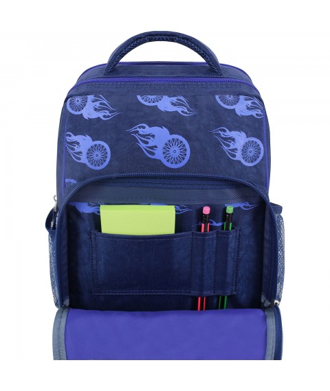 School backpack Bagland Schoolboy 8 l. blue 507 (0012870)