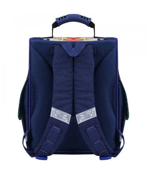Рюкзак школьный каркасный с фонариками Bagland Успех 12 л. синий 614 (00551703)