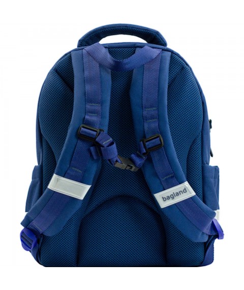 School backpack Bagland Butterfly 21 l. blue 1150 (0056566)