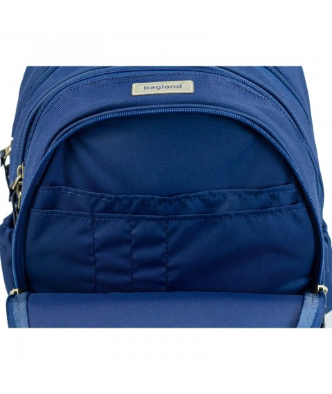 School backpack Bagland Butterfly 21 l. blue 1150 (0056566)