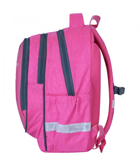 Рюкзак шкільний Bagland Butterfly 21 л. яскраво-рожевий 1019 (0056570)