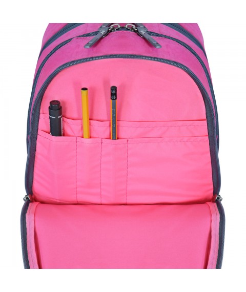 Рюкзак шкільний Bagland Butterfly 21 л. яскраво-рожевий 1019 (0056570)