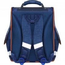Рюкзак школьный каркасный с фонариками Bagland Успех 12 л. синий 429 (00551703)