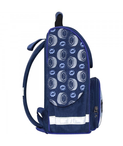 Наплічник шкільний каркасный с фонариками Bagland Успех 12 л. синій 551 (00551703)
