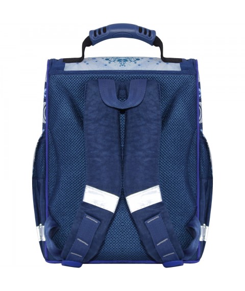 Рюкзак школьный каркасный с фонариками Bagland Успех 12 л. синий 551 (00551703)