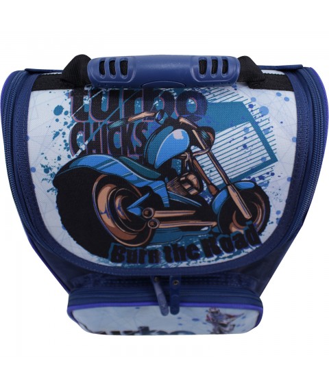 Backpack school frame with flashlights Bagland Success 12 l. blue 551 (00551703)