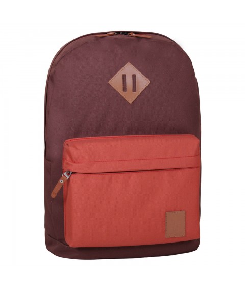 Backpack Bagland Youth W/R 17 l. brown/brick (00533662)