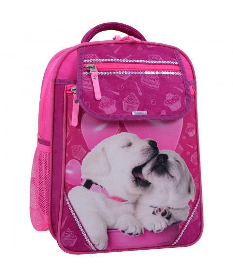 School backpack Bagland Otlichnyk 20 l. Raspberry 593 (0058070)