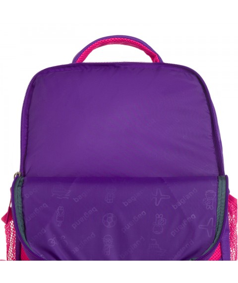 Рюкзак шкільний Bagland Школяр 8 л. фіолетовий 5д (0012866)