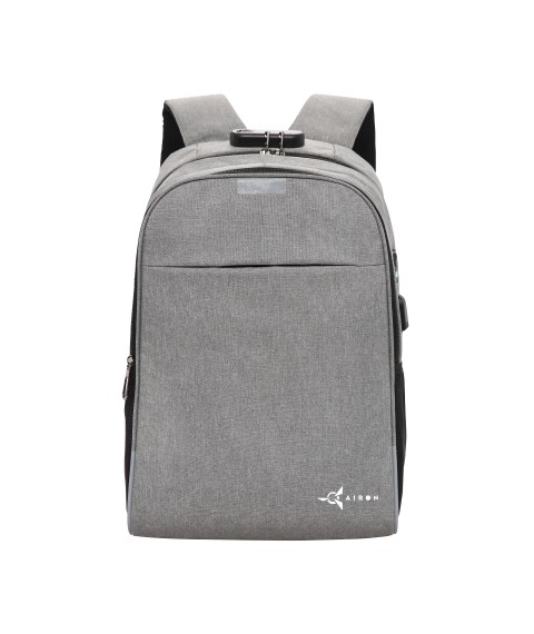 Laptop backpack AIRON Lock 18 l Gray