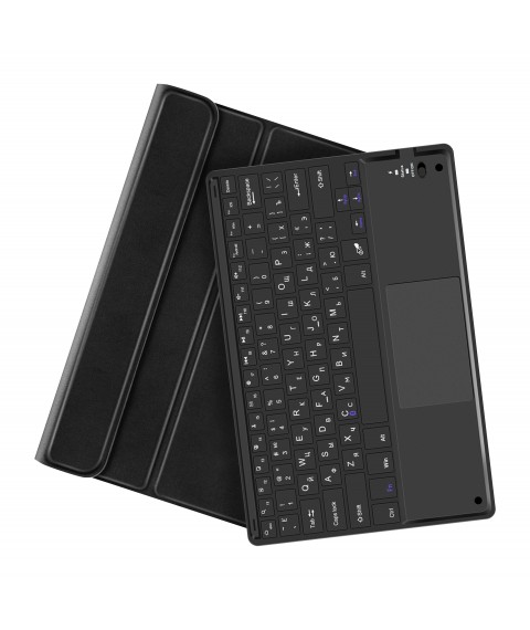 Case AIRON Premium for Samsung Galaxy Tab A7 T500 with Bluetooth keyboard and touchpad Black