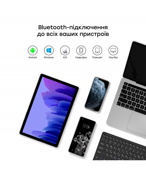 Чехол AIRON Premium для Samsung Galaxy Tab A7 T500 з Bluetooth клавиатурой с тачпадом Black
