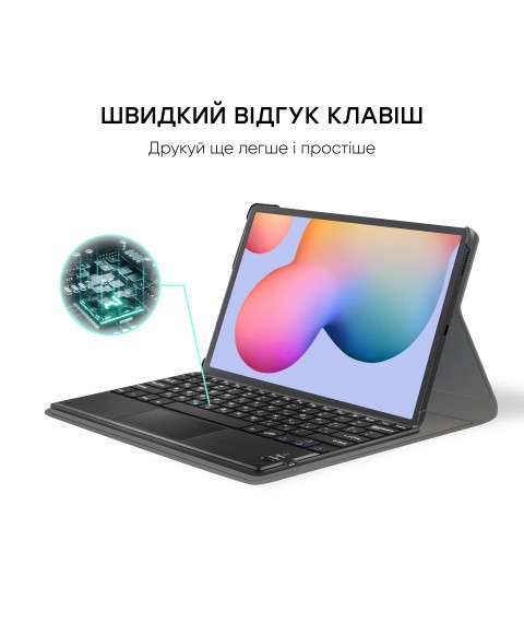 AIRON Premium case for Samsung Galaxy Tab S6 Lite (SM-P610/P615) with Bluetooth keyboard and touchpad