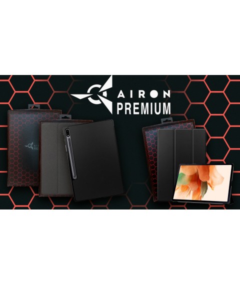Premium case for Samsung Tab S7 FE (T730/T735) 12.4'' 2021 with protective film and cloth Black