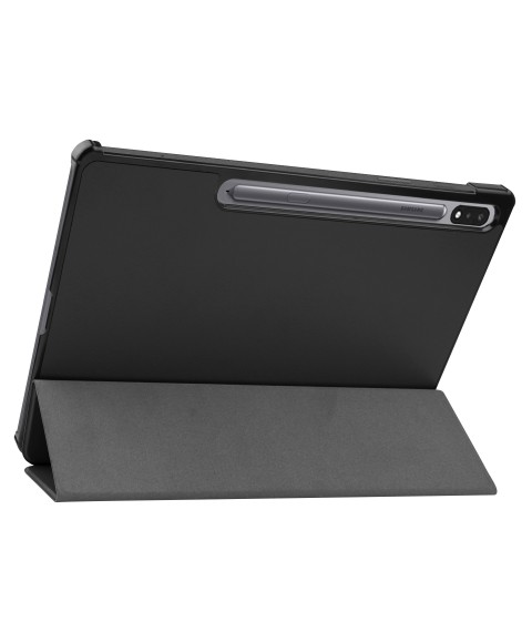 Premium case for Samsung Tab S7 FE (T730/T735) 12.4'' 2021 with protective film and cloth Black