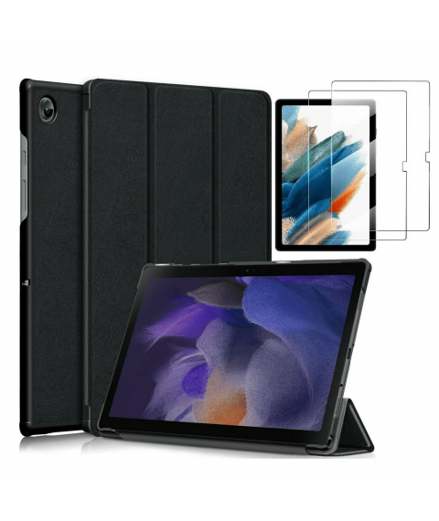 Чехол Premium для Samsung Galaxy Tab A8 SM-X200/X205 із захисною плівкою та серветкою Black
