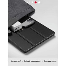 Чехол AIRON Premium для Lenovo tab M10 Plus 3rd Gen 2022 10.6" с защитной пленкой и салфеткой Black