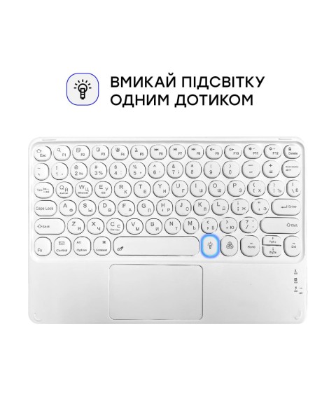 Wireless Bluetooth keyboard AIRON Easy Tap 2 with touchpad and LED for Smart TV and tablet