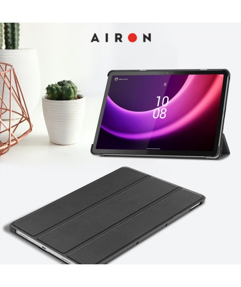AIRON Premium case for Lenovo Tab P11 2nd Gen 11.5" with protective film and cloth black