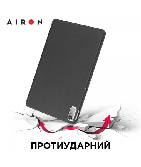 Чехол AIRON Premium для Lenovo Tab P11 2nd Gen 11.5" с защитной пленкой и салфеткой black