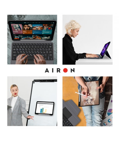 AIRON Premium case for iPad Air 4th and 5th generation 10.9" with integrated keyboard