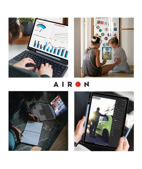 AIRON Premium Case for Samsung Tab S6 Lite SM-P610/615 2020 with built-in keyboard